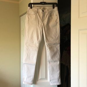 Joe’s jeans white skinny jeans sz 26